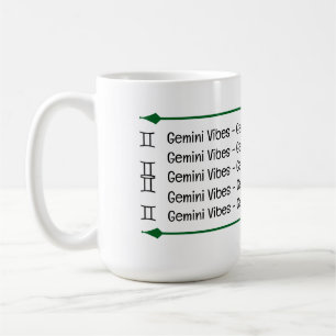 Caneca De Café Gemini Vibes Coffee Mug