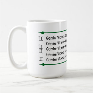 Caneca De Café Gemini Vibes Coffee Mug