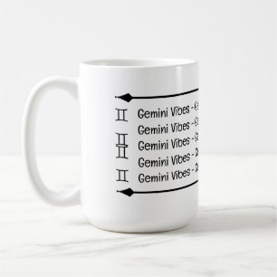 Caneca De Café Gemini Vibes Coffee Mug