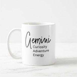 Caneca De Café Gemini zodiac mostra traços positivos