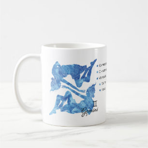 Caneca De Café Gemini Zodiac Traits Mug