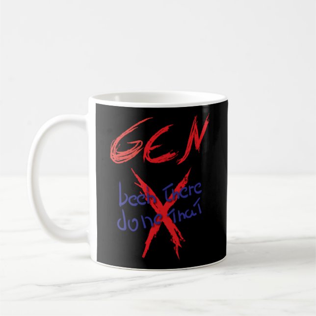 Caneca De Café Gen X Foi Feito (Esquerda)