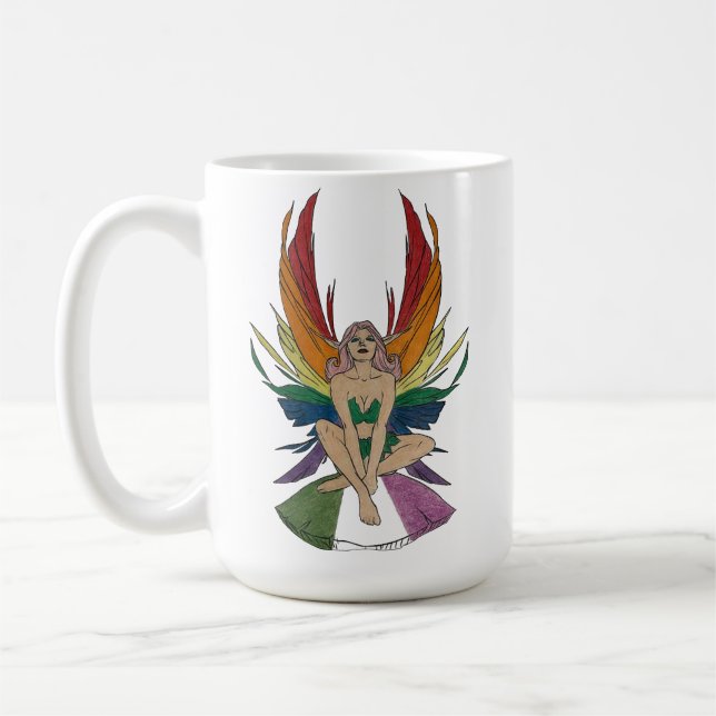 Caneca De Café Genderqueer Faerie (Esquerda)
