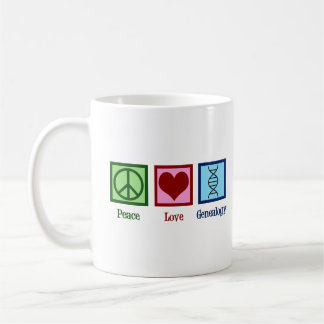Caneca De Café Genealogia do Amor pela Paz