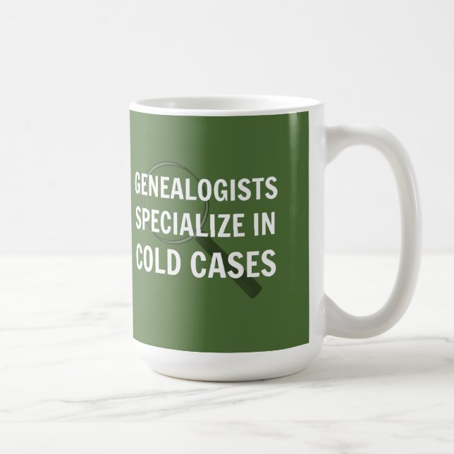 Caneca De Café Genealogia Mug (Verde) (Direita)