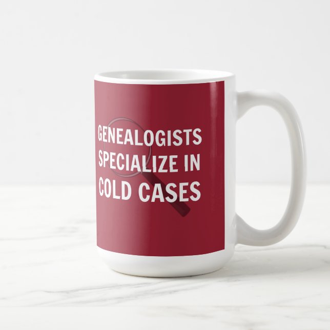 Caneca De Café Genealogia Mug (Vermelho) (Direita)
