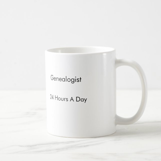 Caneca De Café Genealogista Mug (Direita)