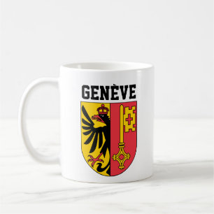Caneca De Café Genebra, Suiça - casaco de armas