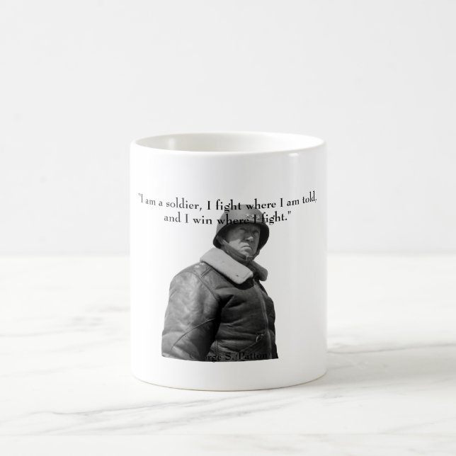 Caneca De Café General Patton e citações (Centro)