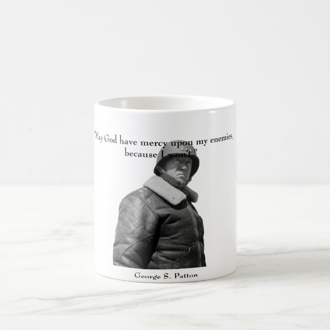 Caneca De Café General Patton e citações (Centro)