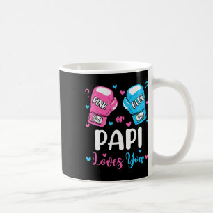 Caneca De Café Gênero Reveal Rosa Ou Azul Papi Te Ama Boxing