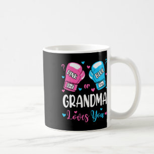 Caneca De Café Gênero Revela Rosa Ou Azul Vovó Te Ama Boxin