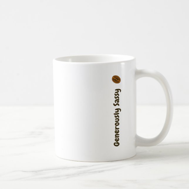 Caneca De Café Generosamente Sassy c/ Grãos de Café Escritores Ro (Direita)