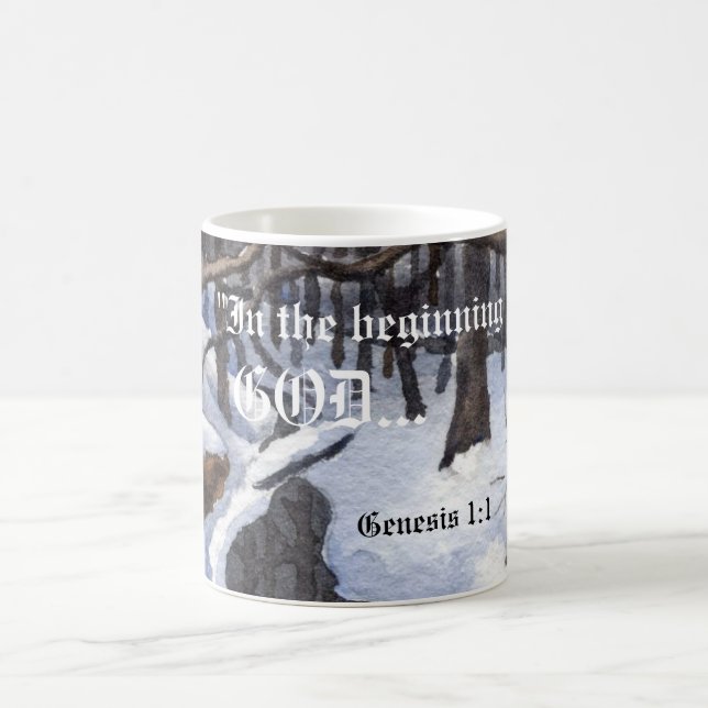 Caneca De Café Gênesis 1:1 Mug (Centro)