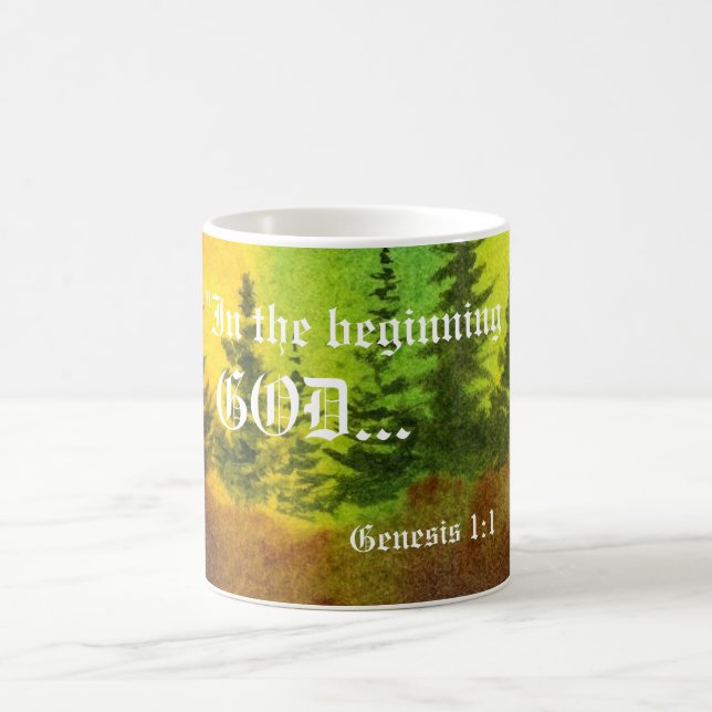 Caneca De Café Gênesis 1:1 Mug (Centro)