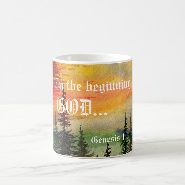 Caneca De Café Gênesis 1:1 Mug (Centro)