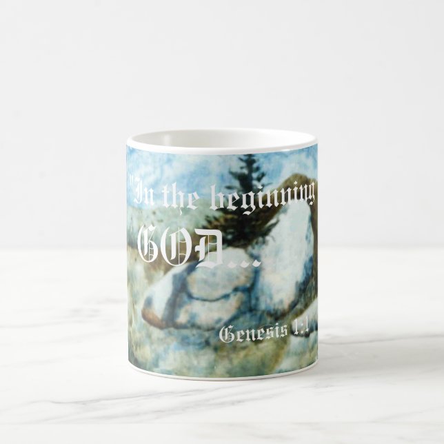 Caneca De Café Gênesis 1:1 Mug (Centro)