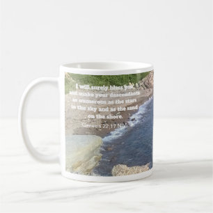 Caneca De Café Gênesis 22:17 Foto bênção de Deus da costa oce