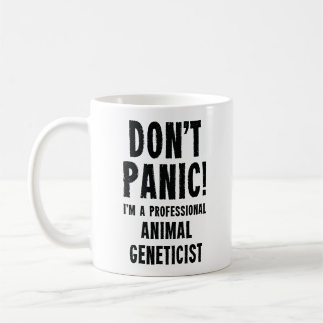 Caneca De Café Geneticista Animal (Esquerda)