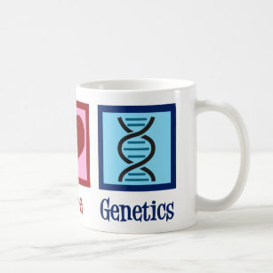 Caneca De Café Geneticista Peace Love Genetics Company