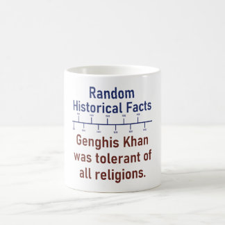 Caneca De Café Genghis Khan Era Tolerante A Todas As Religiões -