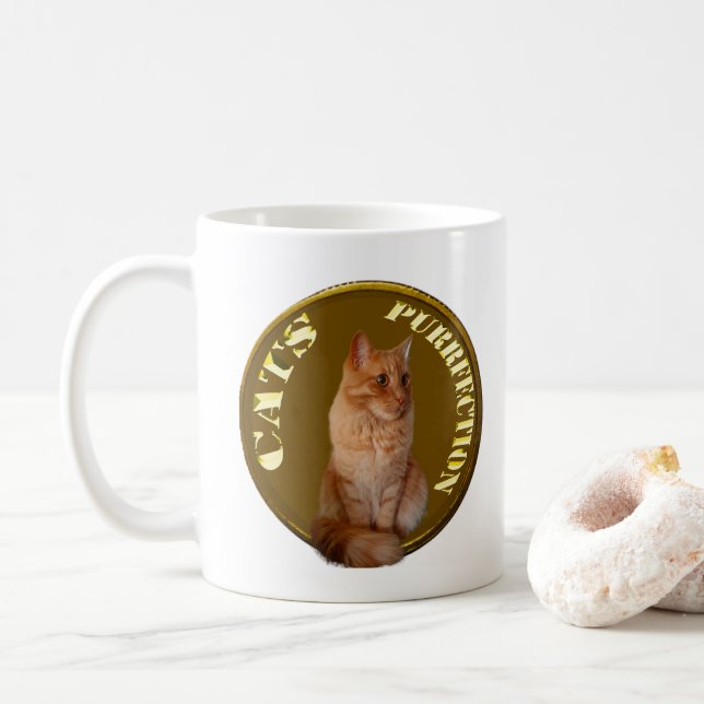 Caneca De Café Gengibre Gengibre, Moa Dourada, Café (Com Donut)