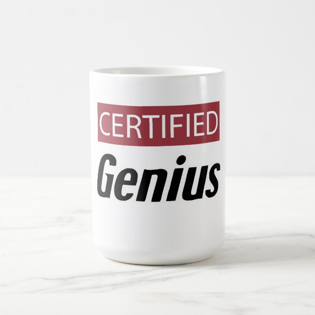 Caneca De Café Gênio Certificado (Centro)