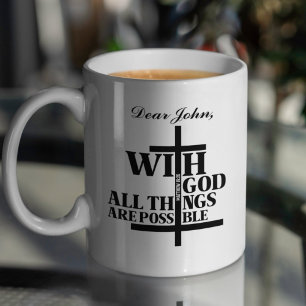 Caneca De Café Genisis 50:20 Citação de Escrituras de Matthew 1