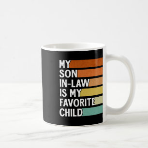 Caneca De Café Genro é meu filho favorito Funny Vintage Pai