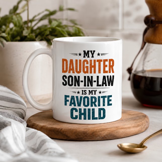Caneca De Café Genro Engraçado Filho Favorito (Criador carregado)
