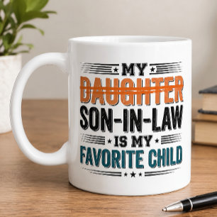 Caneca De Café Genro Engraçado Filho Favorito
