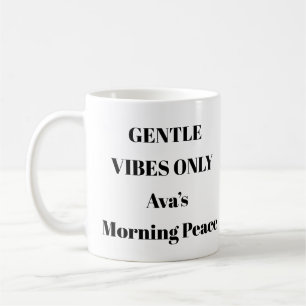 Caneca De Café Gentil Vibes Apenas Comprimido De Saúde Mental Est