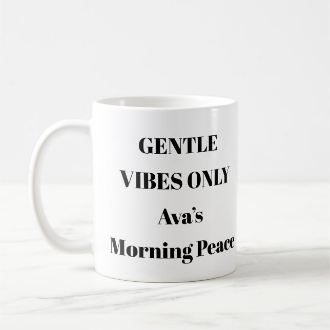 Caneca De Café Gentil Vibes Apenas Comprimido De Saúde Mental Est (Esquerda)