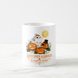 Caneca De Café Gentlemen & Ghosts Halloween