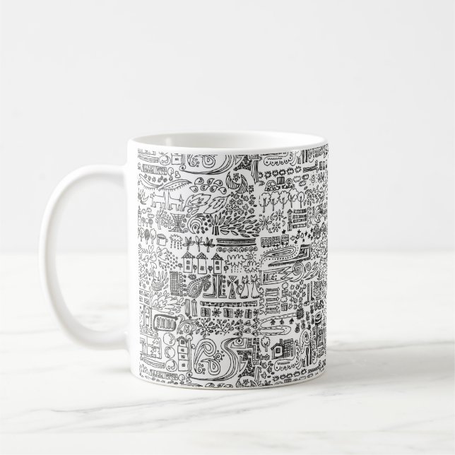 Caneca De Café geo design (Esquerda)
