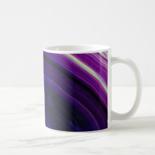 Caneca De Café Geodo Roxo Giratório Caído