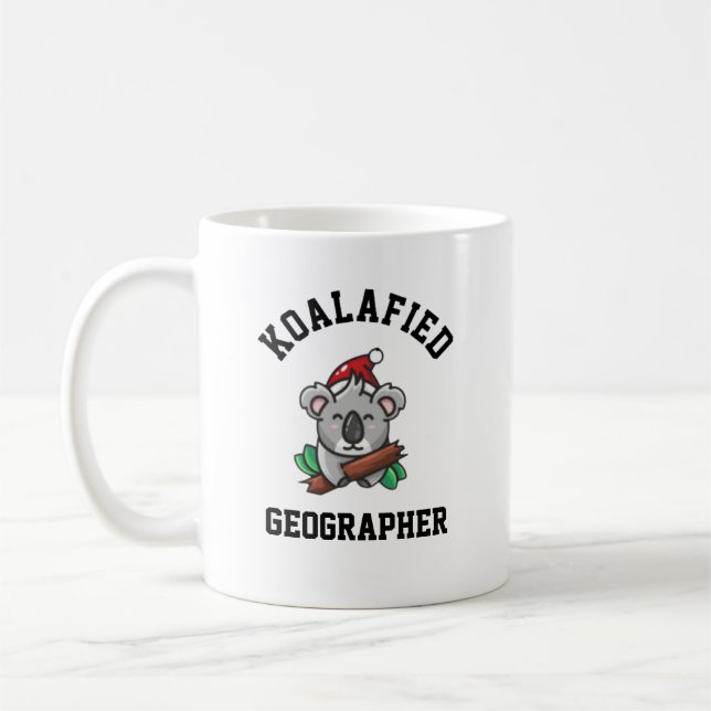 Caneca De Café Geógrafo Koalafied (Esquerda)