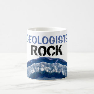Caneca De Café *~* GEOLOGISTAS ROCK Crystal Geode Agate Lapidar