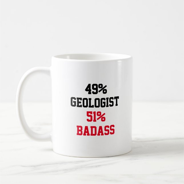 Caneca De Café Geólogo Badass (Esquerda)
