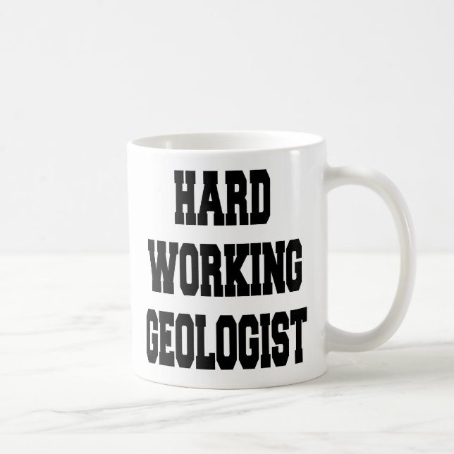Caneca De Café Geólogo duro (Direita)