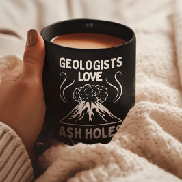 Caneca De Café Geólogos Adoram Buracos de Ash | Rochas Geológicas