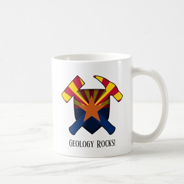 Caneca De Café "Geology Rocks" (Rochas Geológicas) Estado da Ariz (Direita)