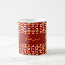 Caneca De Café Geometria Boho Moderna