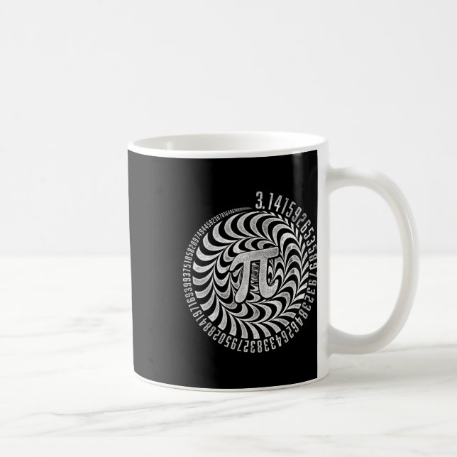 Caneca De Café Geometria de Ilusões Ópticas Pi Matemática Stem 3. (Direita)