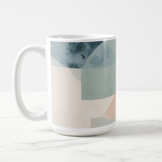 Caneca De Café Geometria de Pastel Suave - Impressão de Arte Mode (Esquerda)