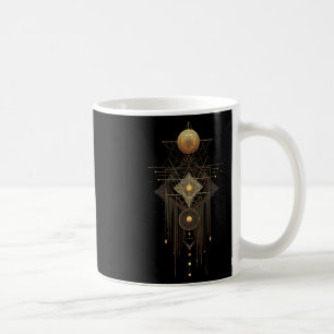Caneca De Café Geometria Sagrada Metatron Arte Deco Abstrato Espi