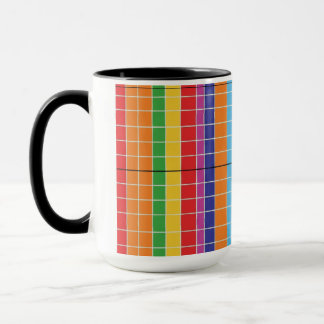Caneca de Café Geométrica Abstrata Colorida Modern