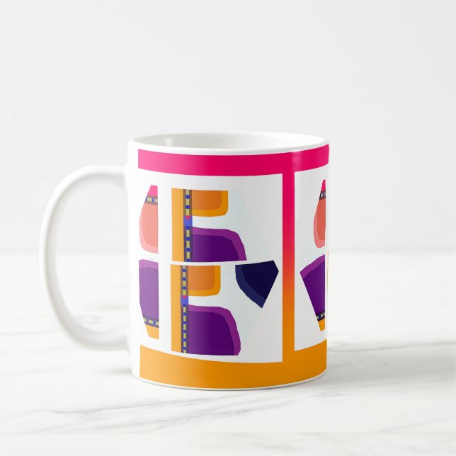 CANECA DE CAFÉ GEOMÉTRICA ALEATÓRIA (Esquerda)