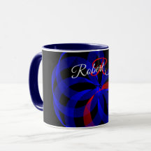 Caneca de Café Geométrica com Acento Giratório Ver