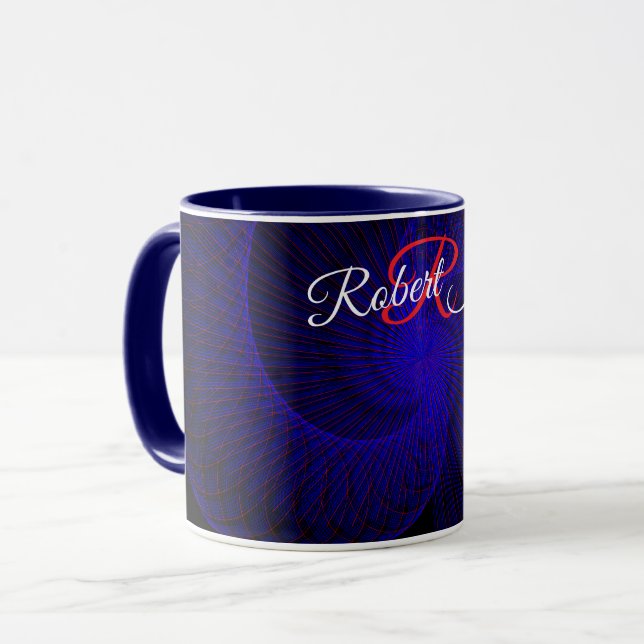 Caneca de Café Geométrica com Funil Duplo de Cima  (Frente Esquerda)